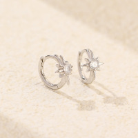 JE6566aimk-Y05  925 Silver Earrings  WT:1.9g  11.2mm