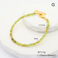 6B4002816aija-908  Peridot  925 Silver Bracelet