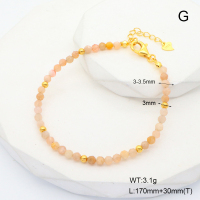 6B4002818aija-908  Sunstone  925 Silver Bracelet