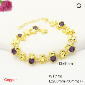F6B406188bhia-L017  Fashion Copper Bracelet