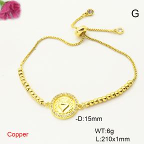 F6B406192vbmb-L017  Fashion Copper Bracelet