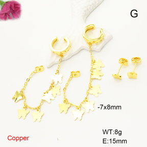 F6E200642bbov-L017  Fashion Copper Earrings