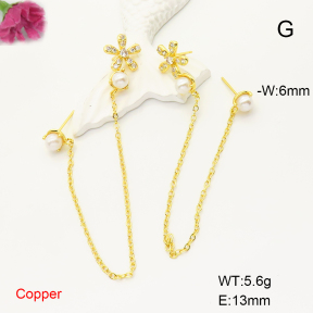 F6E301811bbov-L017  Fashion Copper Earrings