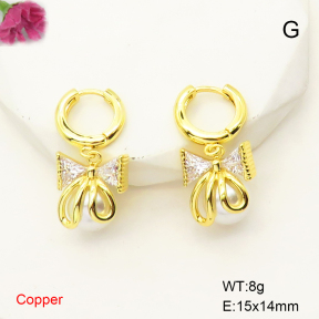 F6E301812bbov-L017  Fashion Copper Earrings