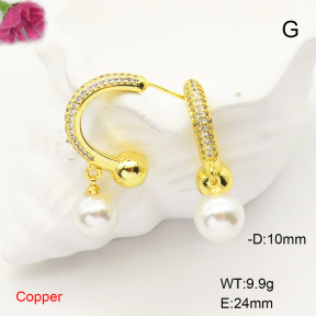 F6E405114bbov-L017  Fashion Copper Earrings