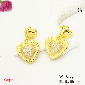 F6E405120bbov-L017  Fashion Copper Earrings