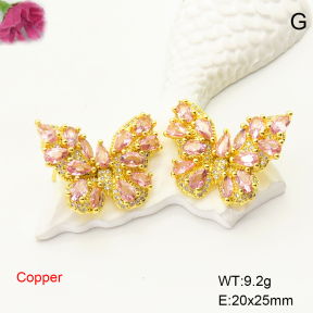 F6E405153bhia-L017  Fashion Copper Earrings