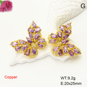 F6E405156bhia-L017  Fashion Copper Earrings
