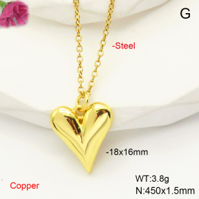 F6N200545baka-L017  Fashion Copper Necklace