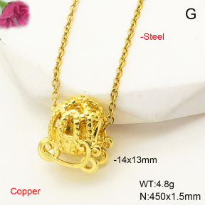 F6N200547aajl-L017  Fashion Copper Necklace