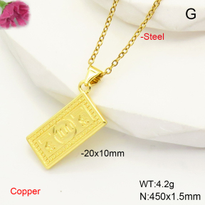 F6N200548aajl-L017  Fashion Copper Necklace
