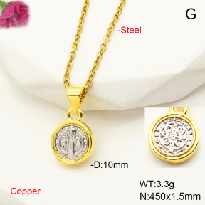 F6N200549aajl-L017  Fashion Copper Necklace
