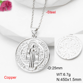 F6N200551avja-L017  Fashion Copper Necklace
