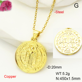F6N200552avja-L017  Fashion Copper Necklace