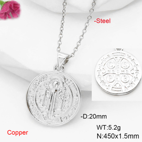 F6N200553avja-L017  Fashion Copper Necklace