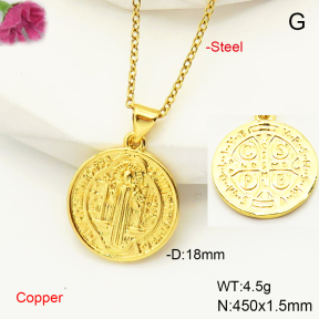 F6N200554avja-L017  Fashion Copper Necklace