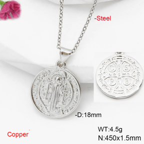 F6N200555avja-L017  Fashion Copper Necklace