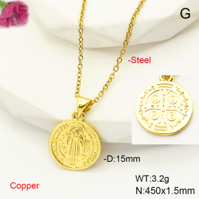 F6N200556avja-L017  Fashion Copper Necklace
