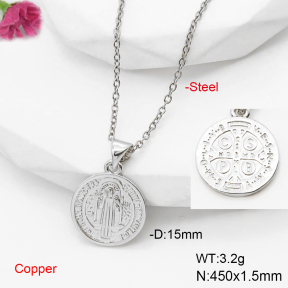 F6N200557avja-L017  Fashion Copper Necklace