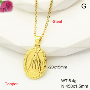 F6N200558aajl-L017  Fashion Copper Necklace