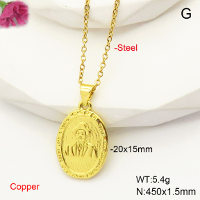 F6N200559aajl-L017  Fashion Copper Necklace