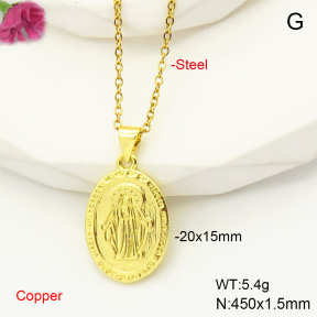 F6N200560aajl-L017  Fashion Copper Necklace