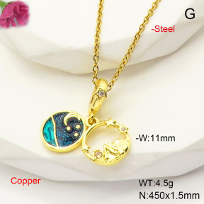 F6N300948aajl-L017  Fashion Copper Necklace