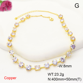 F6N407479vhov-L017  Fashion Copper Necklace
