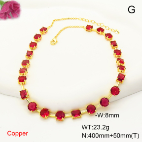 F6N407480vhov-L017  Fashion Copper Necklace