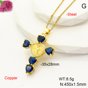 F6N407481vbnb-L017  Fashion Copper Necklace