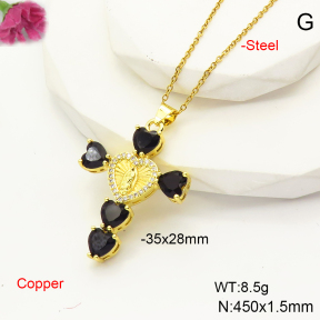 F6N407483vbnb-L017  Fashion Copper Necklace