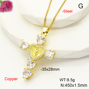 F6N407484vbnb-L017  Fashion Copper Necklace