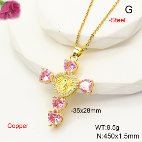 F6N407485vbnb-L017  Fashion Copper Necklace