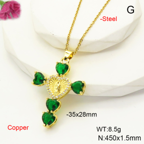 F6N407486vbnb-L017  Fashion Copper Necklace