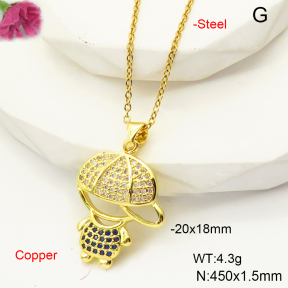 F6N407491baka-L017  Fashion Copper Necklace