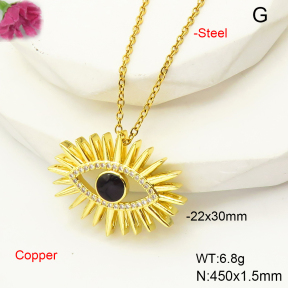 F6N407493ablb-L017  Fashion Copper Necklace