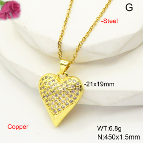 F6N407494baka-L017  Fashion Copper Necklace