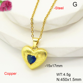F6N407495vail-L017  Fashion Copper Necklace