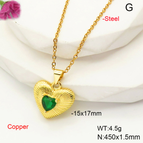 F6N407496vail-L017  Fashion Copper Necklace