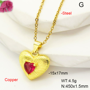 F6N407498vail-L017  Fashion Copper Necklace