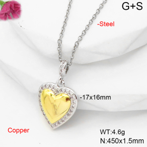 F6N407500vbmb-L017  Fashion Copper Necklace
