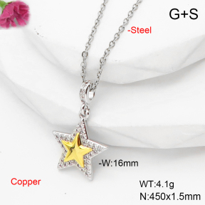 F6N407501vbmb-L017  Fashion Copper Necklace
