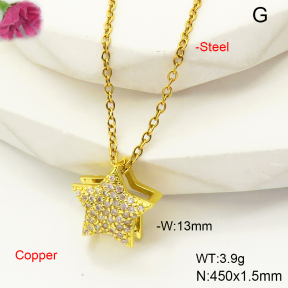 F6N407505aajl-L017  Fashion Copper Necklace