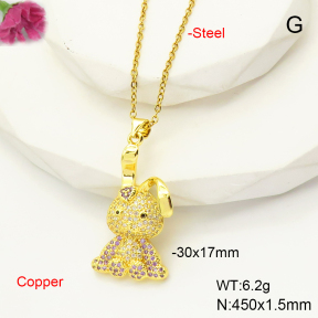 F6N407513vbmb-L017  Fashion Copper Necklace