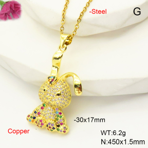 F6N407515vbmb-L017  Fashion Copper Necklace