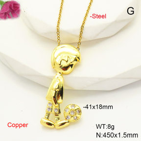 F6N407520baka-L017  Fashion Copper Necklace