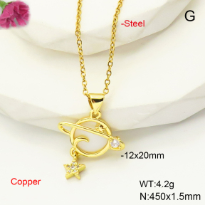 F6N407521baka-L017  Fashion Copper Necklace