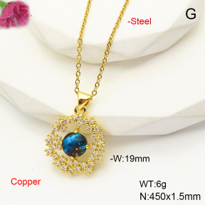 F6N407525baka-L017  Fashion Copper Necklace