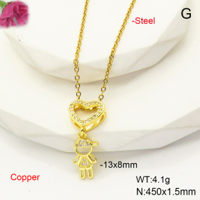 F6N407526aajl-L017  Fashion Copper Necklace