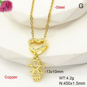 F6N407527aajl-L017  Fashion Copper Necklace